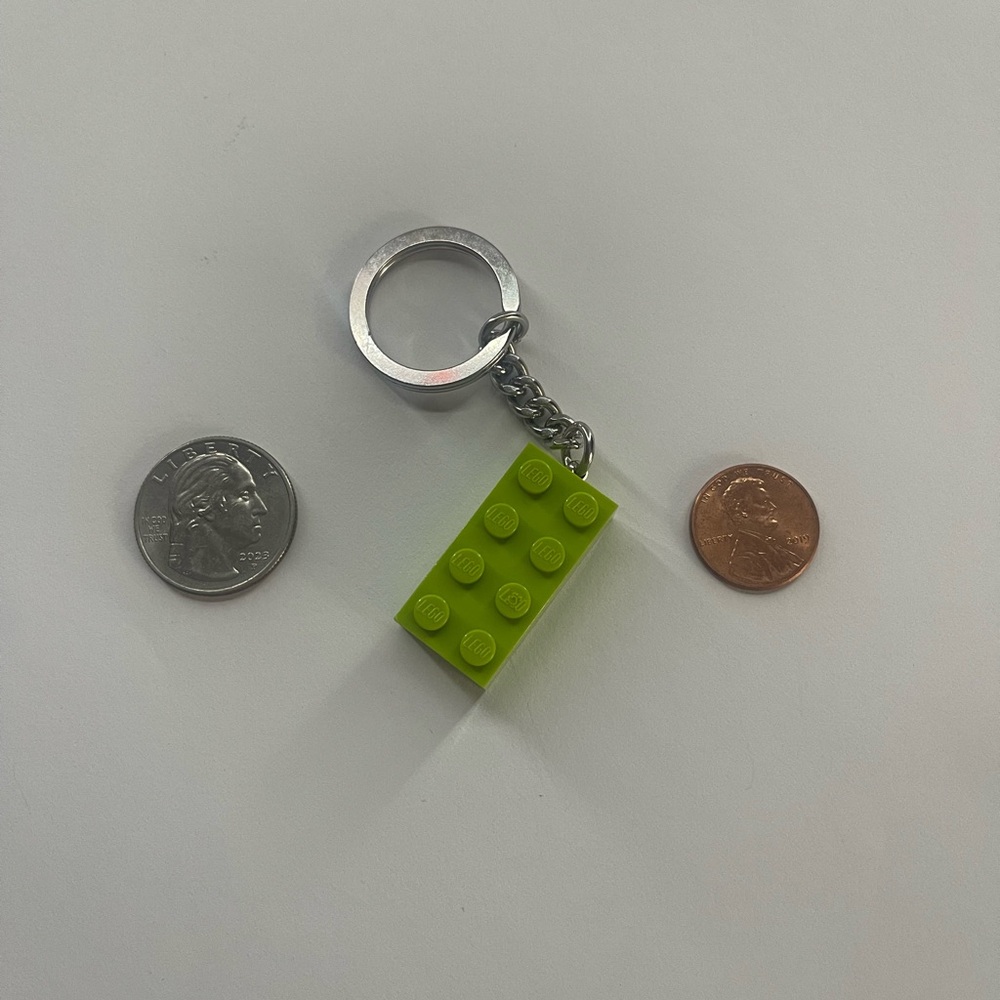 Green Lego Key-Chain - Picture 3 of 4
